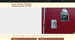 Desktop Screenshot of coalcreekcellarswinery.com